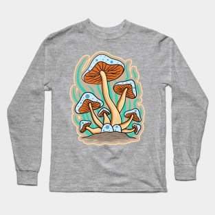 Retro magic mushrooms, mushroom lover Long Sleeve T-Shirt